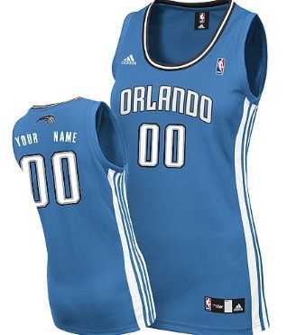 Womens Customized Orlando Magic Blue Jersey->customized nba jersey->Custom Jersey